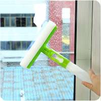 3 In 1 Folding Window Cleaner Glass Wiper Spray Type Rotatable Car Cleaning Brush with Sponge