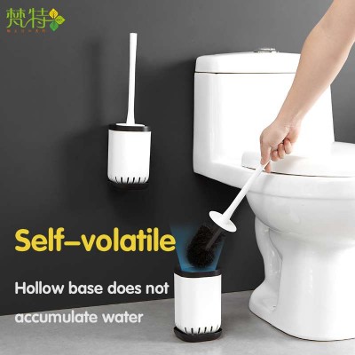 Factory outlet all mount modern hygienic handheld 2 in1 decorative toilet cleaning brush